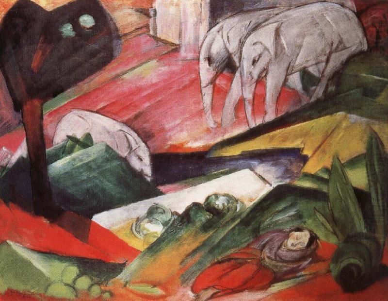 arnold schoenberg art the dream by franz marc t oil painting picture
